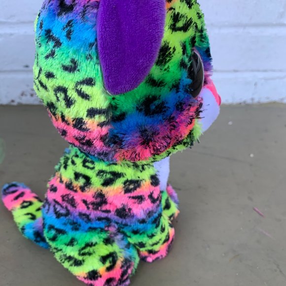 Beanie Babies Plush Multicolored Dotty Cat - Picture 2 of 2